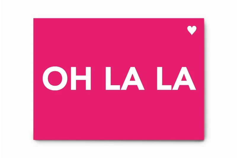 Oh La La - Carte Postale Collection Fluo